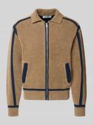 Marc O'Polo Denim Regular Fit Strickjacke aus Baumwoll-Mix in Taupe, G...