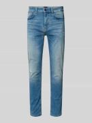 BOSS Orange Slim Fit Jeans aus Baumwoll-Mix Modell 'DELAWARE' in Hellb...