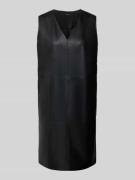 OPUS Knielanges Kleid in Leder-Optik Modell 'Wancy' in Black, Größe 34