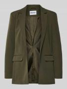 Pieces Loose Fit Longblazer mit Abnähern Modell 'BOZZY' in Oliv, Größe...