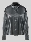 Someday Hemdbluse mit Knopfleiste Modell 'Zolda' in Silber, Größe 40
