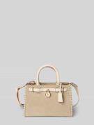 Tommy Hilfiger Tote Bag aus echtem Veloursleder in Ecru, Größe 1