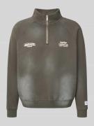 ANOTHER COTTON LAB Sweatshirt mit Stehkragen in Graphit, Größe L