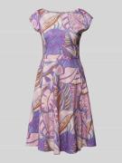 Christian Berg Woman Selection Knielanges Kleid im Stufen-Look in Mauv...