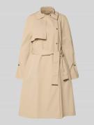 Emporio Armani Mantel mit Logo-Detail in Sand, Größe 34