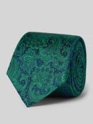 Monti Seidenkrawatte mit Paisley-Muster in Gruen, Größe 1