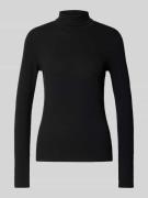 Tom Tailor Denim Slim Fit Turtleneck mit Viskose-Anteil in Black, Größ...