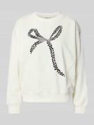 Tom Tailor Denim Regular Fit Sweatshirt aus Baumwoll-Mix in Offwhite M...