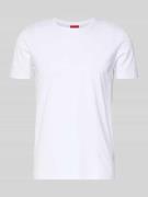 HUGO T-Shirt mit Logo-Print im 2er-Pack Modell 'HUGO-Round' in Weiss, ...