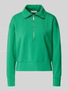 Christian Berg Woman Sweatshirt mit Umlegekragen in Gruen, Größe L