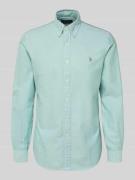 Polo Ralph Lauren Freizeithemd mit Knopfleiste in Gruen, Größe L