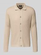 CINQUE Strickjacke mit Strukturmuster Modell 'Yuris' in Beige, Größe L