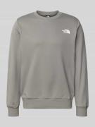 The North Face Sweatshirt mit Label-Print in Anthrazit, Größe L