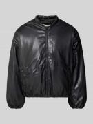 ANOTHER COTTON LAB Bomberjacke in Leder-Optik in Black, Größe L