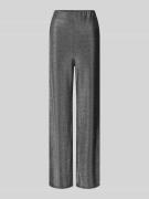 VILLA SOPHIE Schimmernde Hose mit elastischem Bund Modell 'KYRA' in Si...
