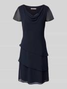 Christian Berg Cocktail Tailliertes Cocktailkleid mit Volants in Marin...