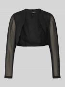 Swing Semitransparenter Bolero aus Chiffon in Black, Größe 32