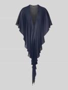 Vera Mont Stola aus Chiffon mit Knopfverschluss in Dunkelblau, Größe M