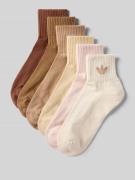 adidas Originals Socken mit Logo im 6er-Pack in Mittelbraun, Größe 34-...