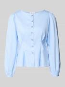 Rich & Royal Taillierte Bluse mit Rundhalsausschnitt in Hellblau, Größ...