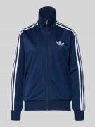 adidas Originals Sweatjacke mit Stehkragen in Dunkelblau, Größe L