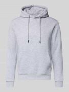 Jack & Jones Hoodie mit Kapuze Modell 'BRADLEY' in Hellgrau Melange, G...