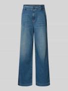 Marc Cain Wide Fit Jeans mit französischen Eingrfftaschen in Marine Me...