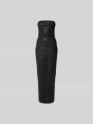 ROTATE Midikleid mit Allover-Pailettenbesatz in Black, Größe 34