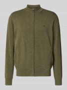 Fynch-Hatton Strickjacke mit Reißverschluss in Oliv, Größe 3XL
