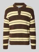 JAKE*S STUDIO MEN Strickpullover mit Polokragen und Knopfleiste in Sch...