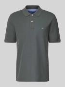Fynch-Hatton Regular Fit Poloshirt mit Label-Stitching in Anthrazit, G...