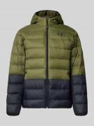 Under Armour Steppjacke mit Logo in Oliv, Größe L