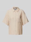 Sisters Point Hemdbluse mit Brusttasche Modell 'ESVA' in Sand, Größe M