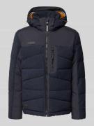 camel active Regular Fit Steppjacke mit Kapuze in Marine, Größe 50