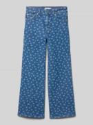 Tommy Hilfiger Teens Wide Leg Jeans aus Baumwoll-Mix in Blau, Größe 15...