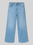 Tommy Hilfiger Teens Wide Leg Jeans aus reiner Baumwolle in Blau, Größ...