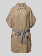 MORE Blazer mit Bindegürtel in Camel, Größe 44