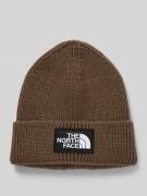 The North Face Beanie in Strick-Optik mit Logo-Patch Modell 'Box' in M...