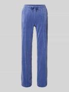 Juicy Couture Sweatpants mit Längsnähten Modell 'TINA' in Rauchblau, G...