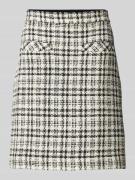 Windsor Knielanger Rock mit Strukturmuster in Offwhite, Größe 44