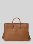BOSS Henkeltasche mit Label-Applikation Modell 'SANDY TOTE SQ' in Mitt...