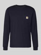 Carhartt Work In Progress Longsleeve mit Brusttasche und Label-Detail ...