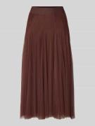 Zero Midirock aus Tüll in Hellbraun, Größe 34