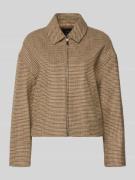 Mango Jacke mit Reißverschluss Modell 'GINA' in Mittelbraun, Größe L