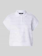 Zero T-Shirt mit Umlegekragen in Weiss, Größe 44