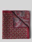 Verugia Einstecktuch aus Seide mit eingefassten Abchlüssen in Bordeaux...