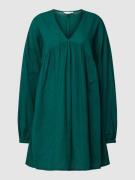 Jake*s Casual Minikleid mit V-Ausschnitt in Dunkelgruen, Größe 34