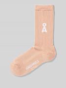 Armedangels Socken mit Logo-Detail Modell 'SAAMUS' in Rosa, Größe 39-4...