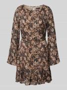 Guess Minikleid mit Rundhalsausschnitt Modell 'ILENIA' in Hazel, Größe...