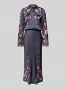 Marc Cain Maxikleid mit Schleifen-Detail in Taupe, Größe 34